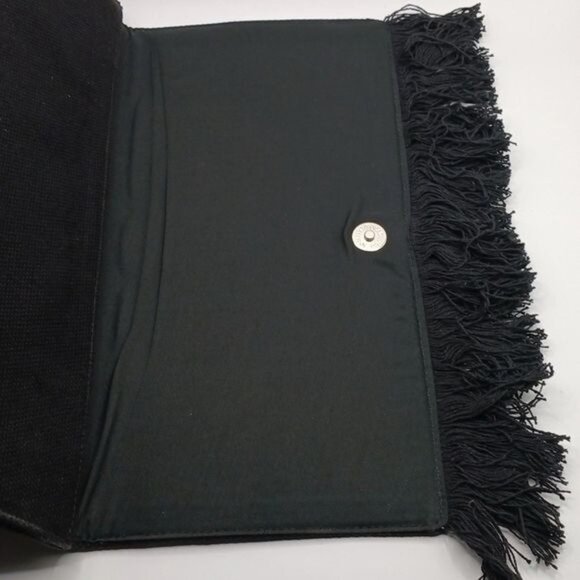 Stella & Dot Taj Clutch, Embroidered Aztec Pattern, Magnetic Snap Closure Purse - Picture 6 of 11